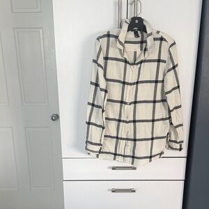 H&M Black and White Checkered Shirt